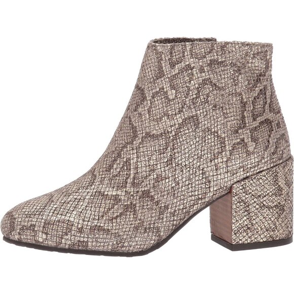 Gentle Souls by Kenneth Cole Antique Gold Leather Side ZIP Women's Heels Boots - Picture 8 of 8